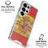Spain Flag Dark Wood Galaxy S25 Ultra Clear Case